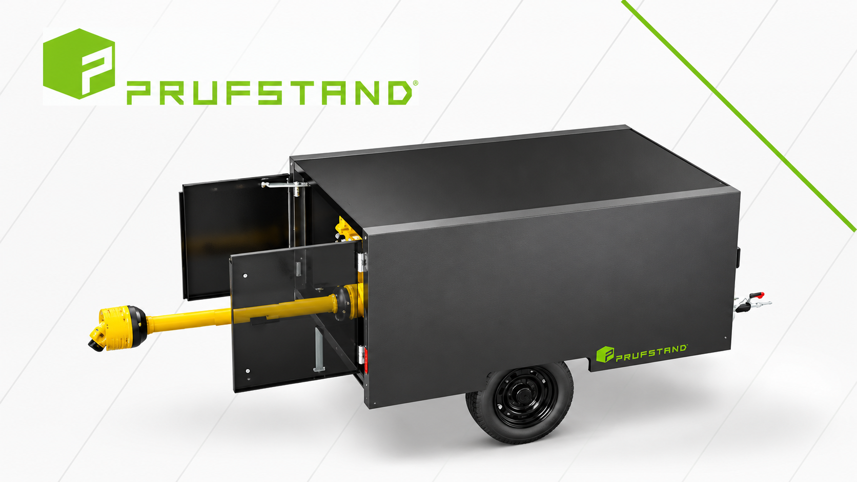 Prüfstand PTO dynamometer testing a tractor